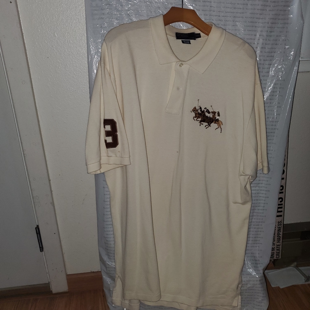 Mens Big & Tall 3 pony Mesh Polo